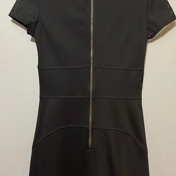 Sisley | NEW black short sleeve fitted dress women’s size S NWT LBD office work - Picture 6 of 8